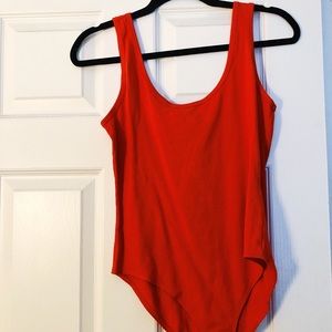 red forever 21 bodysuit